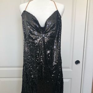 Little black sequin dress
